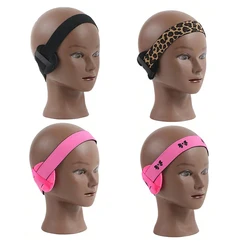 1Pcs Edge Melt Band With Ear ProtectorFor Lace Wigs Elastic BandWith LogoPersonalized For Laying Lace Edge HairBand