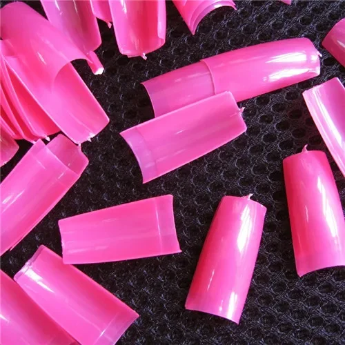 Colorful French Nail Art Practice Kit 500 Pieces Half Artificial Acrylic UV Gel Tips New Arrival for Nail Beauty