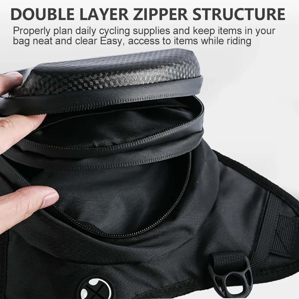 Motorcycle Drop Leg Bag For Men Women Ride Cycling Casual Waist Bag Waterproof Fanny Pack Travel Hiking Climbing Outdoor Pocket