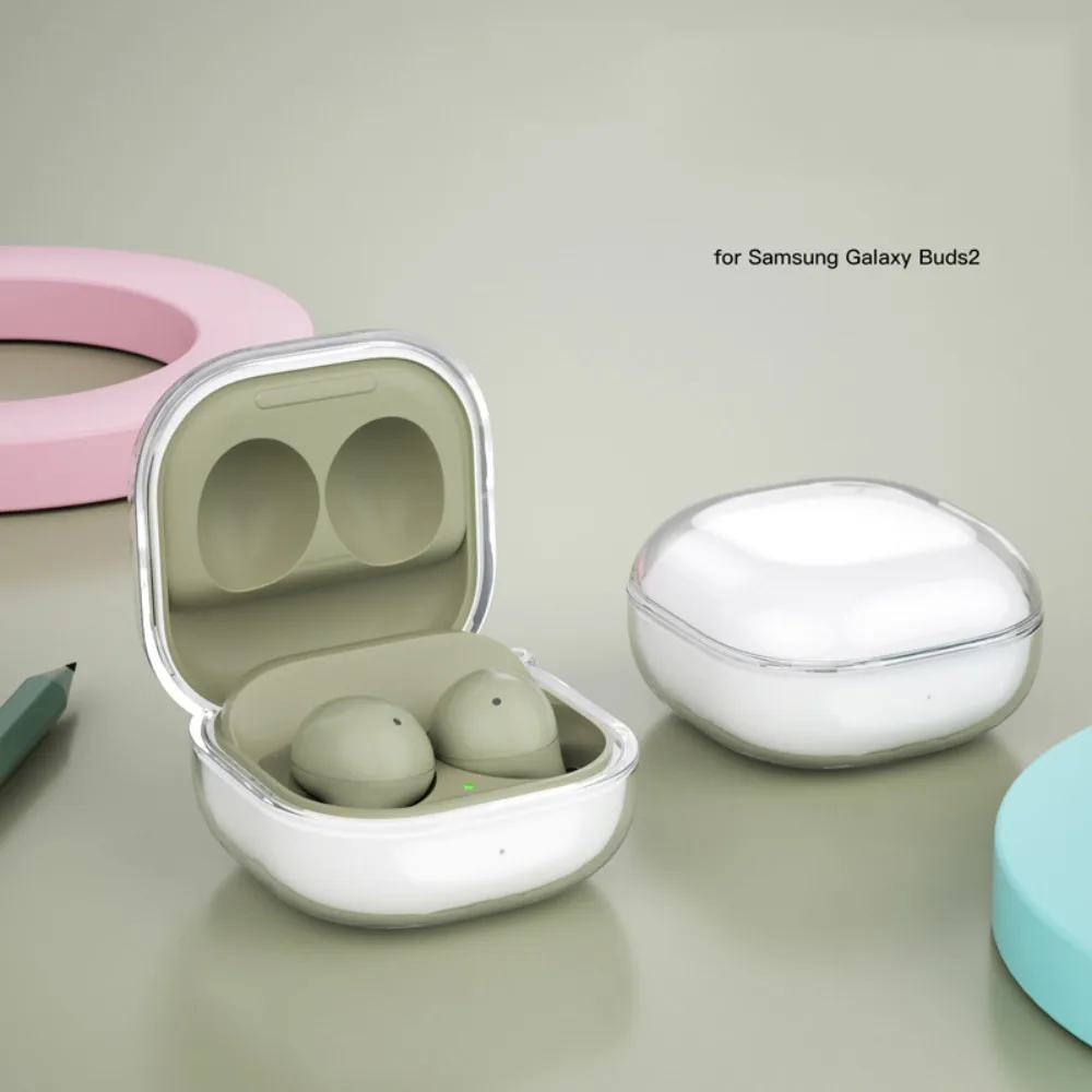 Soft Silicone Shell Bluetooth Case Galaxy Buds 2 Live Earphone Protective Sheath TPU Soft Shell