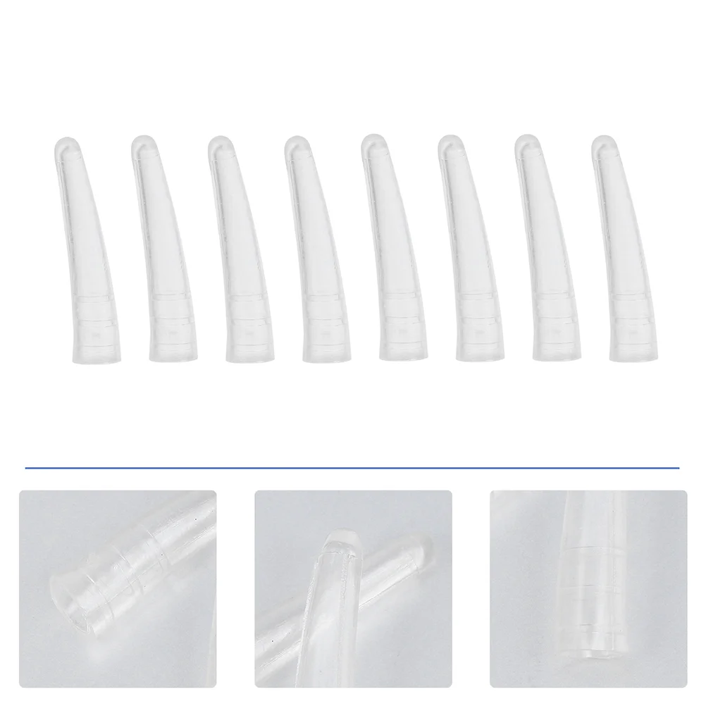 200 Pcs Hedging Clip Protective Headgear Scissors Tip Cover Silica Gel Tweezer Protector