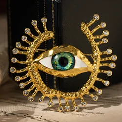 New Evil Eye Badges Cosplay Anime Demon Blue Eye Vintage Devil Eyes Brooches Costume Pin Fans Collection Friends Gifts Wholesale