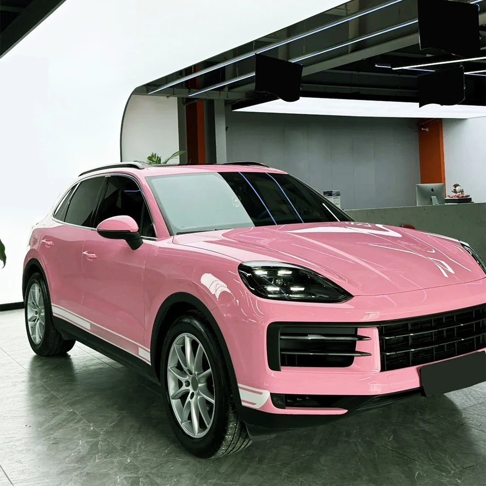 

Автомобильная наклейка, кристально-розовая автомобильная упаковка, виниловая пленка, наклейка для домашних животных, без пузырьков, автонаклейка, автомобильные аксессуары, внешнее украшение интерьера