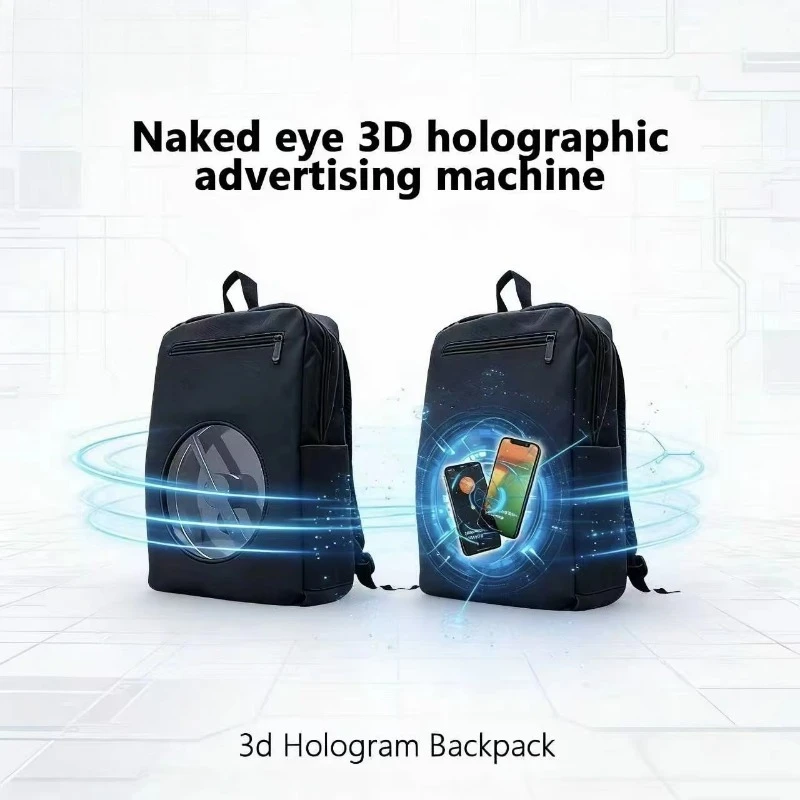AZMAX 3D Hologram Mobile Advertising Backpack LED Display Screen Support Playing Promotional Images And Videos
