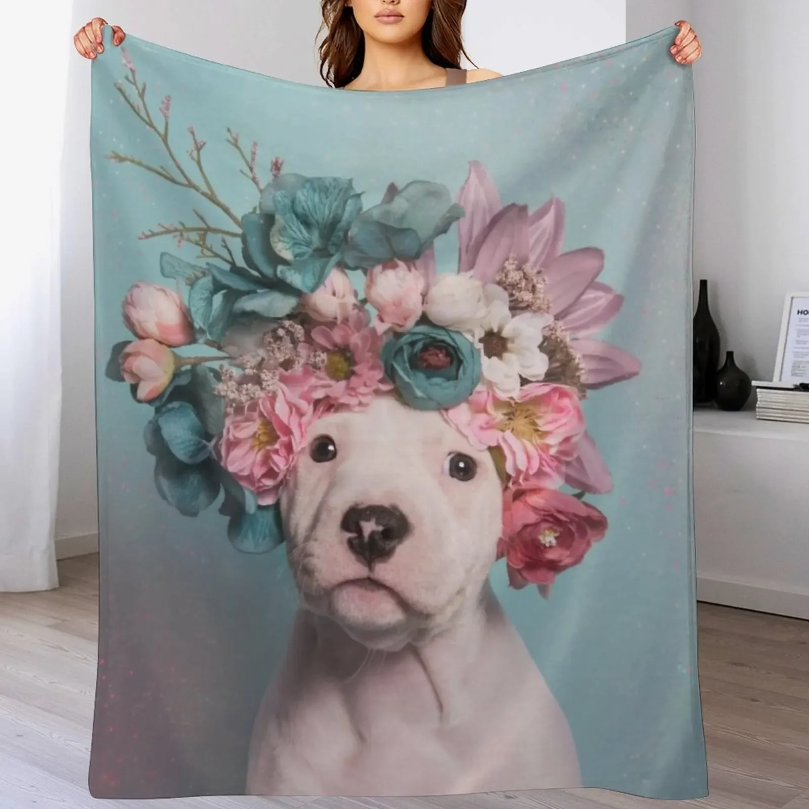 

Flower Power, Salty Throw Blanket Soft Plaid Extra Large Throw warm for winter Sofa Blankets