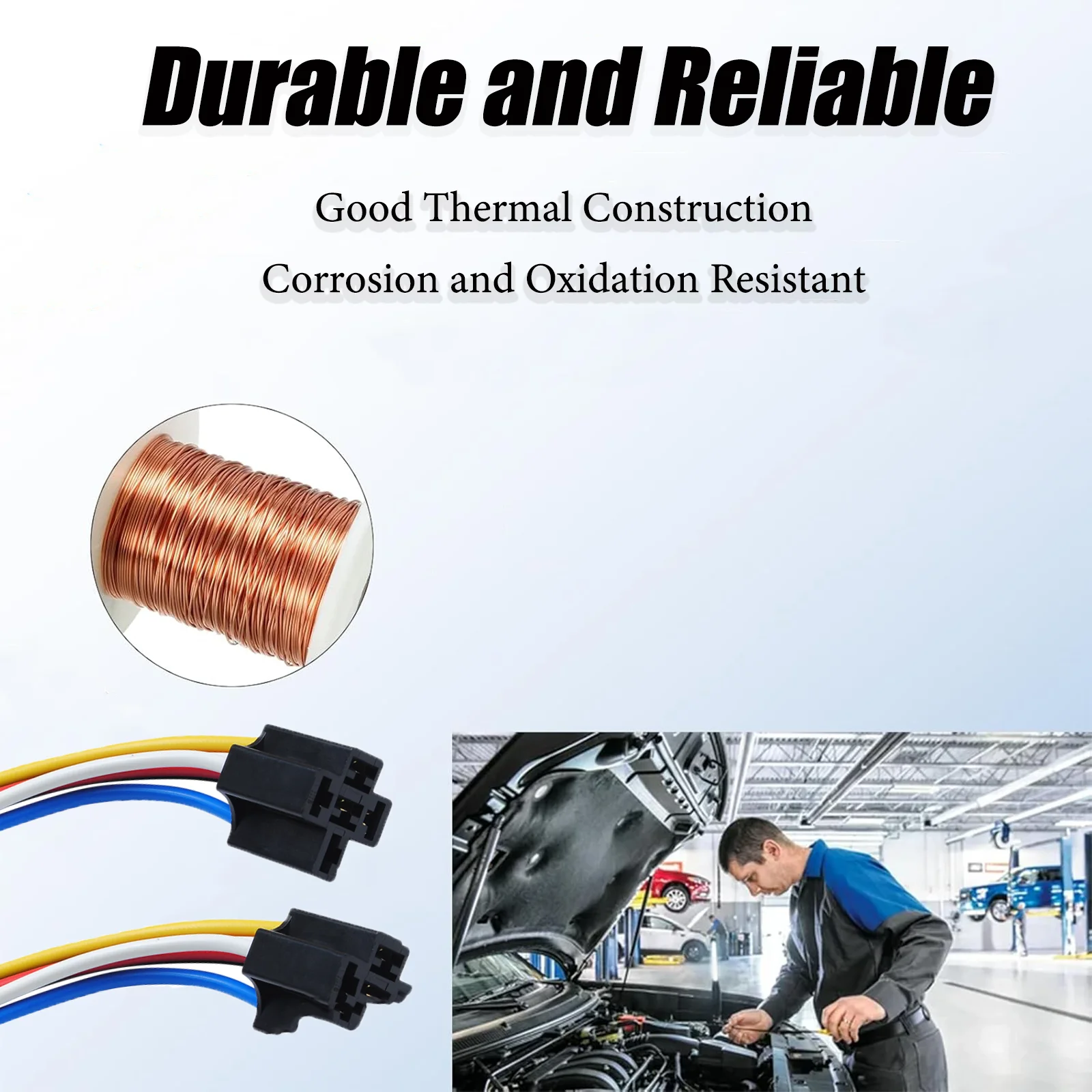 

6PCS 24V 30A 5-Pin Automotive Relay Kit with Sockets & Harness for Car Truck Boat Van