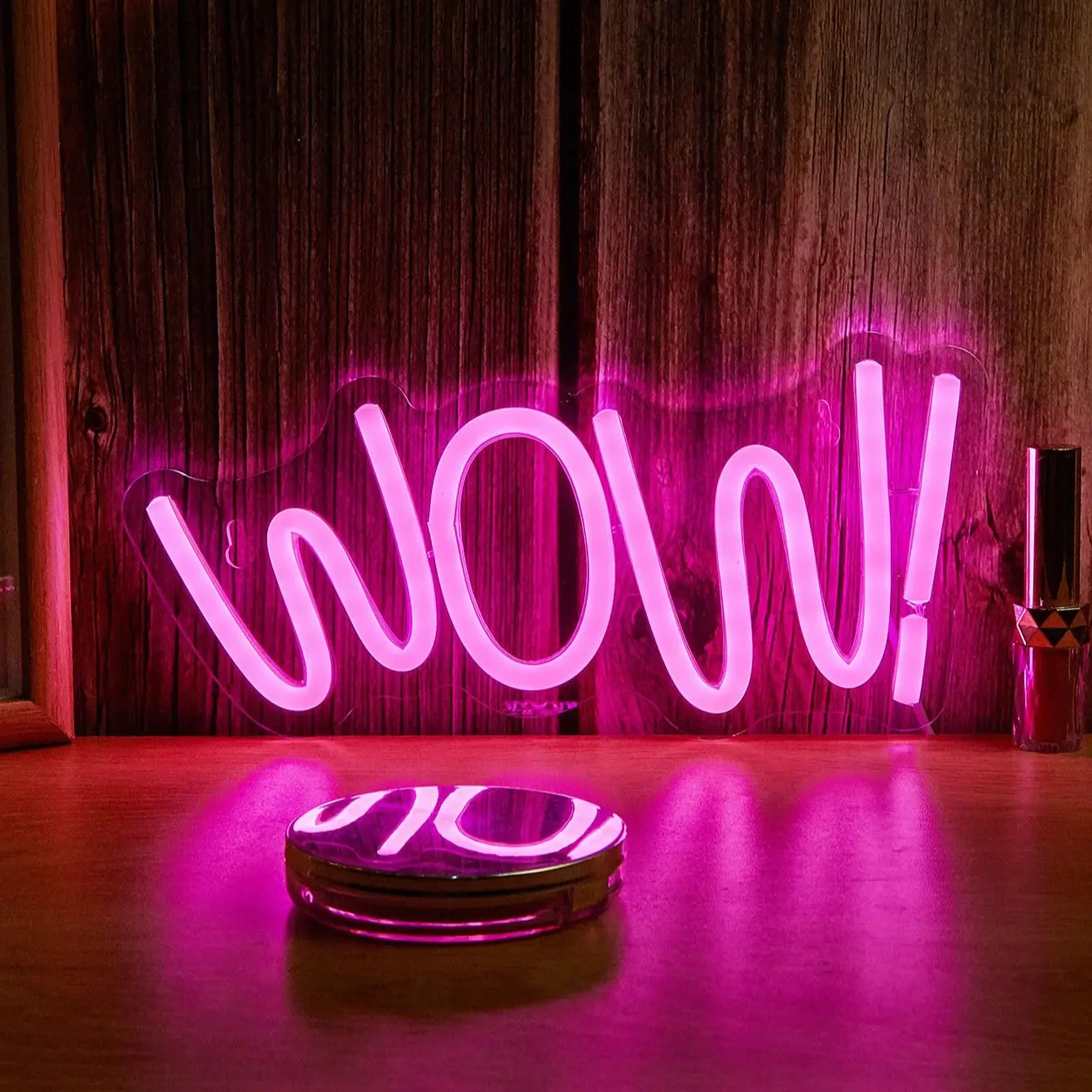 Chi-buy LED Neon wow USB Powered Neon Signs Dekorasi Lampu Tanda Hadiah Ulang Tahun Seni Dinding Untuk Kamar Tidur Ruang Bar Toko
