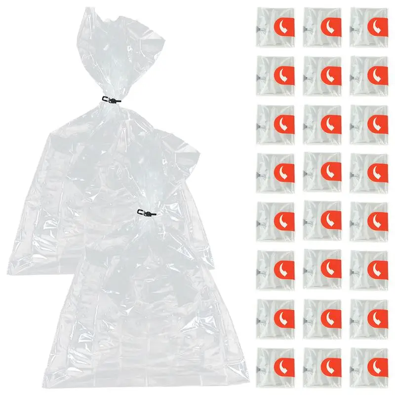 Bolsa resistente al calor para costillas de barbacoa, asar a la parrilla, tostada de alta temperatura, bolsa blanca para horno de mascotas, bolsas de cocción de alta temperatura, 50 piezas