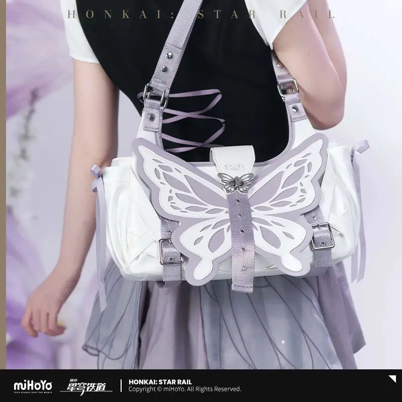 [Genuine] miHoYo Game Honkai Star Rail Castorice Theme Series Satchel Shoulder Bag Crossbody Bag Handbag Cosplay Halloween Gifts