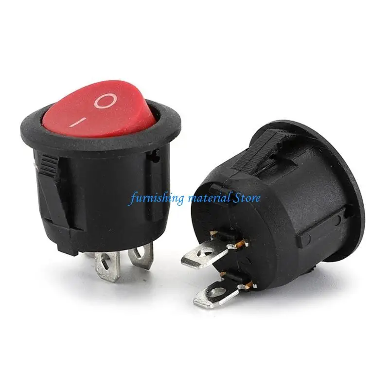 y5gd 5pcs مفاتيح الطاقة 2 دبوس 2 posit الموضع مفاتيح تبديل Rocker تثبيت بسهولة