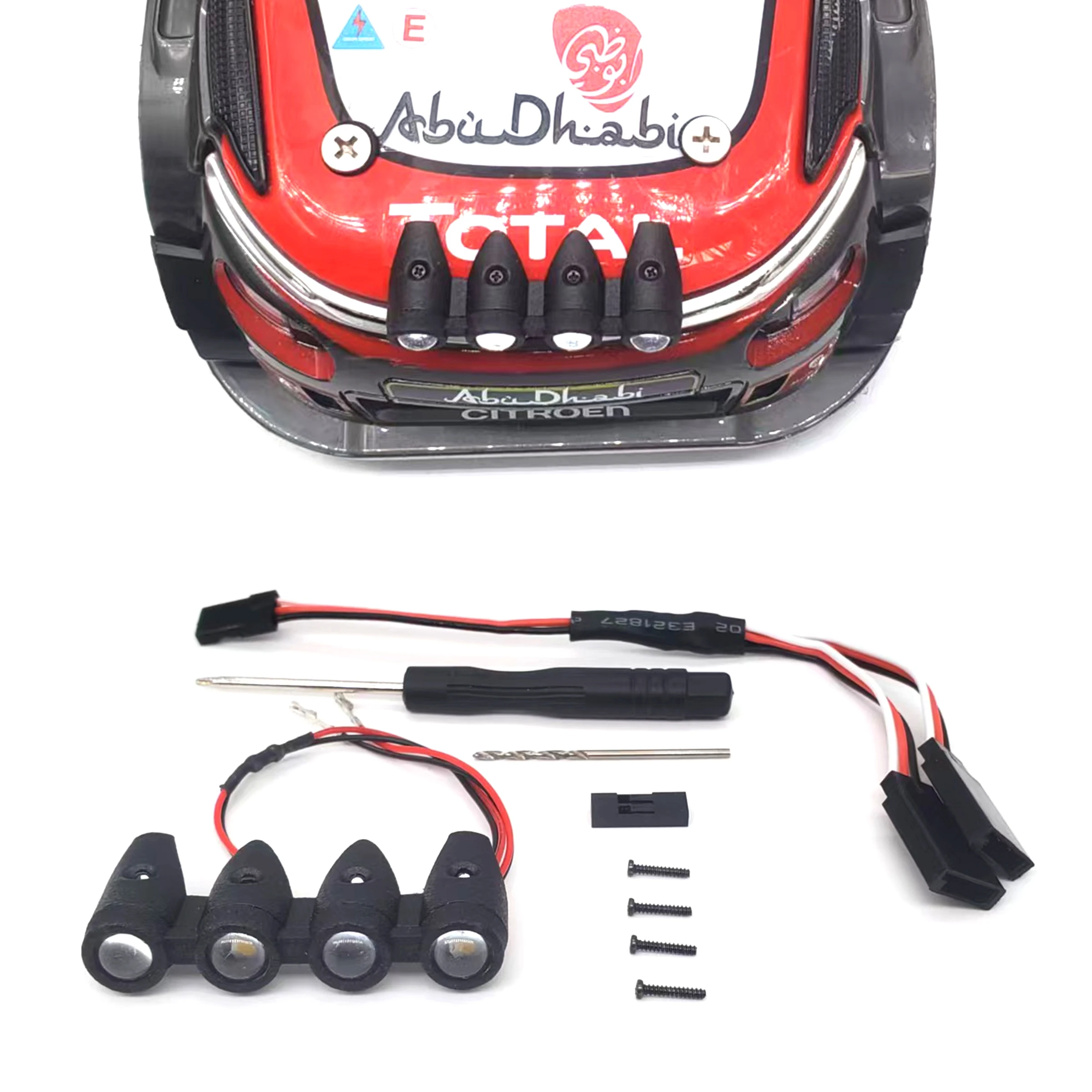 

Suitable for Mjx 14303 1:14 Citroen Remote Control Drift Rally Racing Hood Spotlight