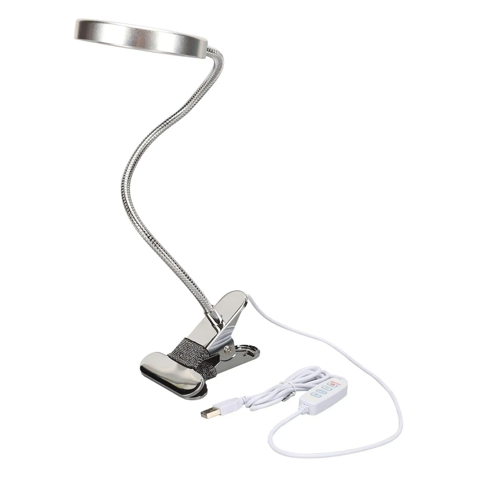 

Magnifying Desk Lamp 3 Color Modes 500LX Adjustable Gooseneck Dimmable Clamp Light for Eyelash Extensions Beauty Work