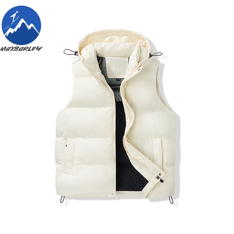 Maxbarley قسط الشتاء سترة الرجال الفاخرة في الهواء الطلق التصوير يندبروف أكمام معطف الأزياء هود المشي لمسافات طويلة الدافئة زائد حجم سترات