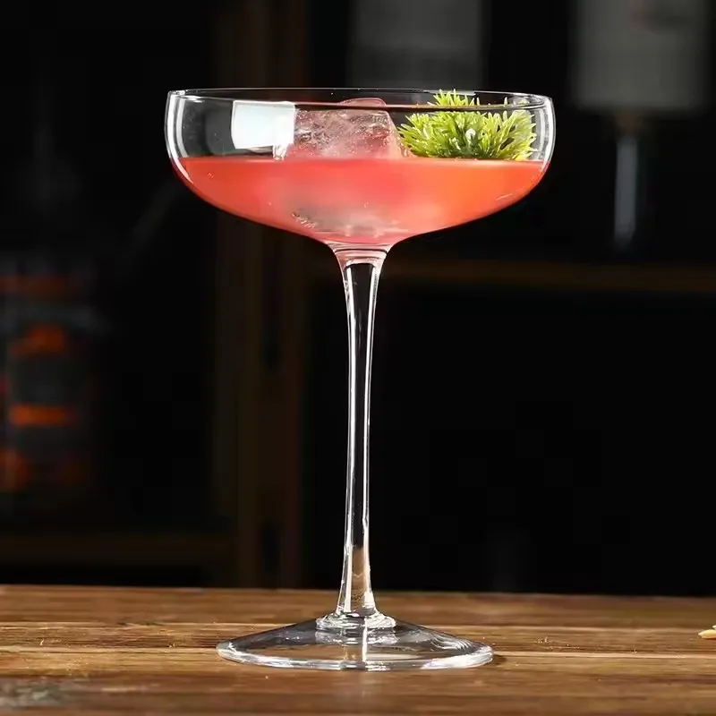 

1PCS 220ml Glass Cocktail Cups For Home Wedding Party Tableware Glasses Champagnen Wine Cup Kitchen Parts