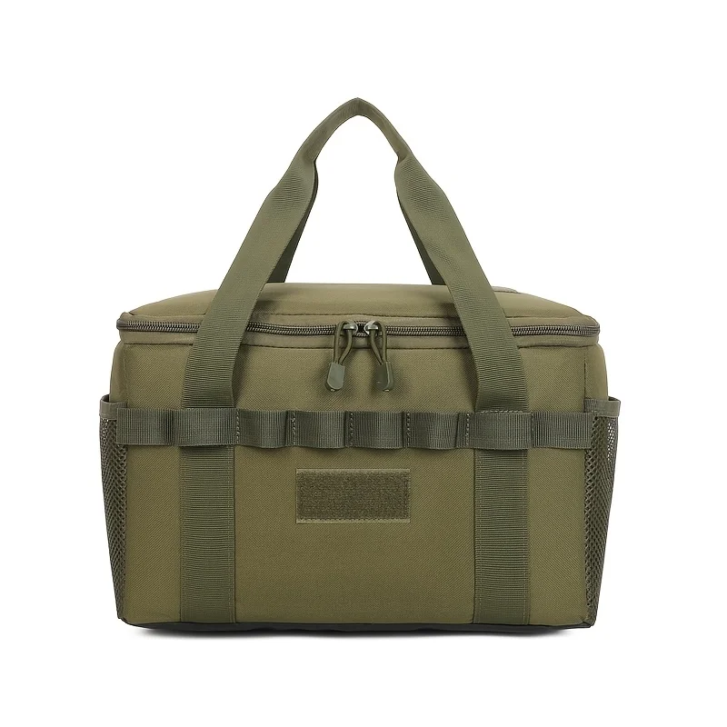 Outdoor Camping Tactische Tas - 14L Multifunctioneel gereedschap met grote capaciteit en picknickuitrusting Organizer met meerdere compartimenten Zwart