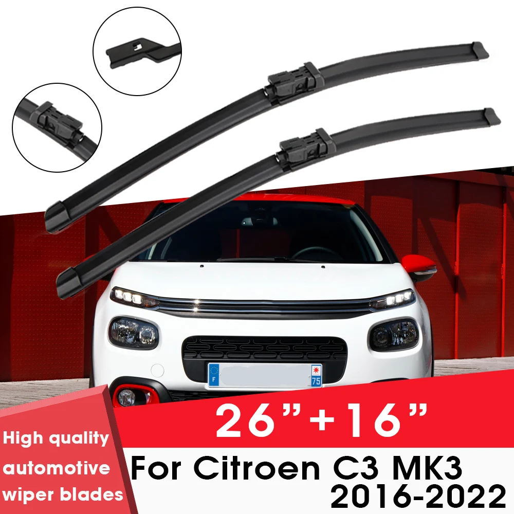 Car Wiper Blade Blades For Citroen C3 MK3 2016-2022 26