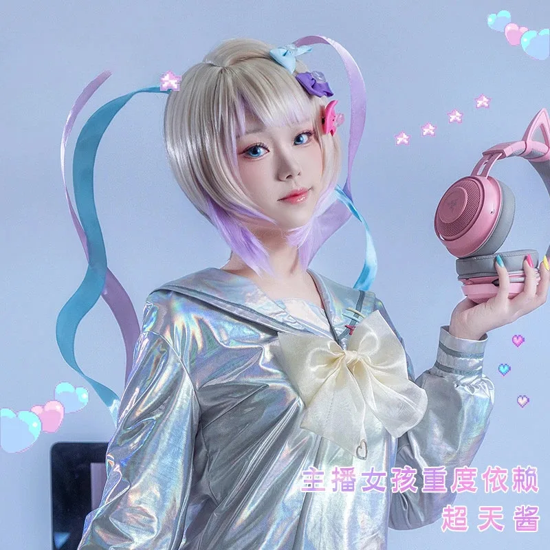 Новинка 2023 года Hololive NEEDY GIRL OVERDOSE KAngel, парик для косплея, длина 120 см, женские парики, термостойкие синтетические волосы Angel-chan ★ ★ ★