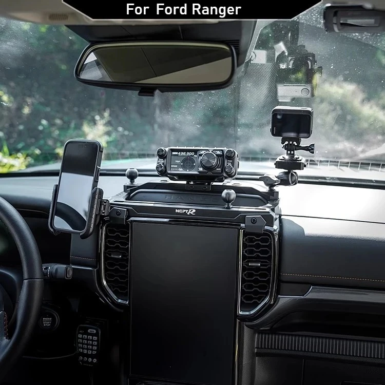 

Для центрального управления Ranger, встроенная рельсовая платформа, держатель для мобильного телефона, аксессуары для модификации автомобильной платформы