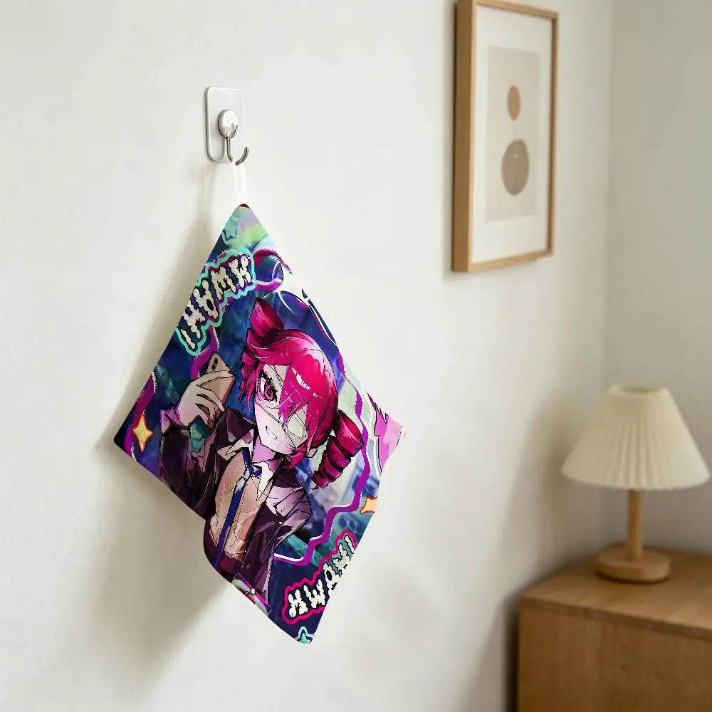 Singer Kasane Teto Soft Polyester Cotton Towel, Hanging Kitchen Style Hand Wiping Cloth For Restaurant Home