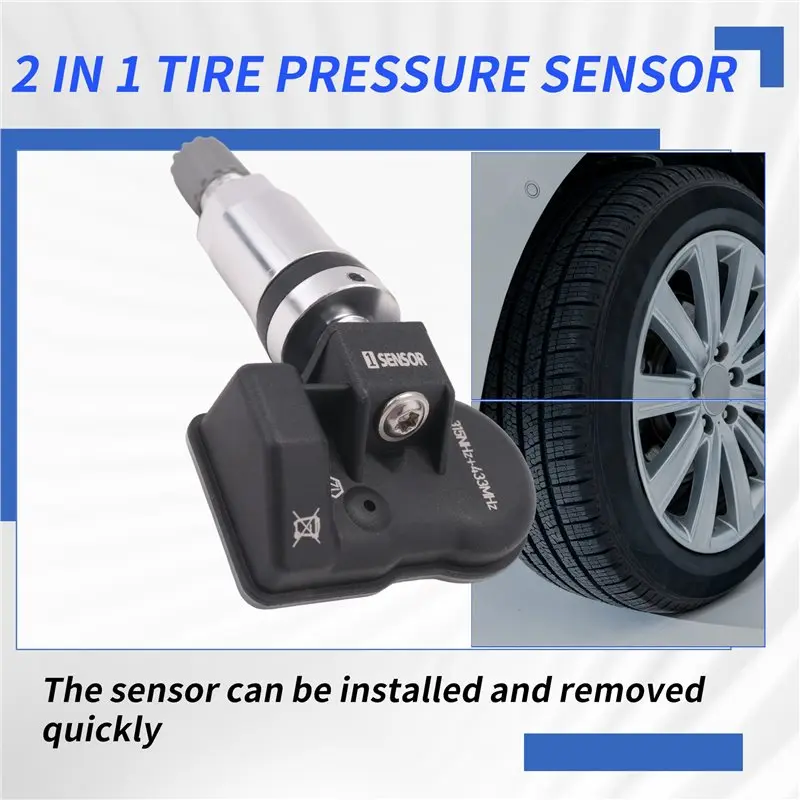 HOT-4Pcs Programmable MX Sensor For Autel Tool TS408 TS508 ITS600 315MHZ+433Mhz 2 In 1 TPMS Tire Pressure Sensor Monitor,4Pcs Pr