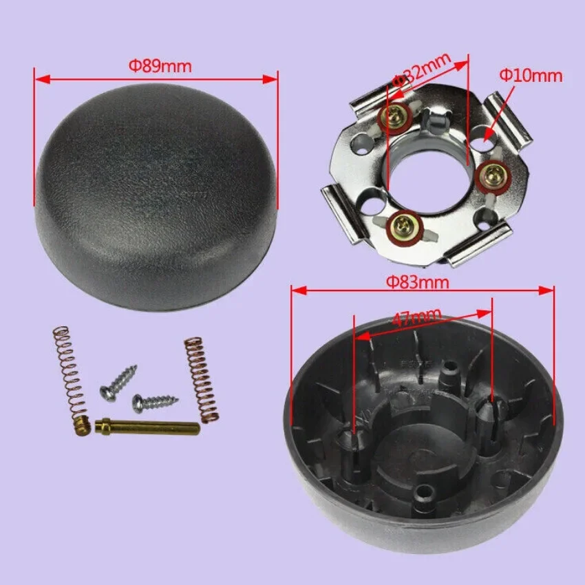 1PC Forklift Steering Wheel Horn Button AssemblyTCMC6/T6#2-3T Double Contact For HELI HANGCHA