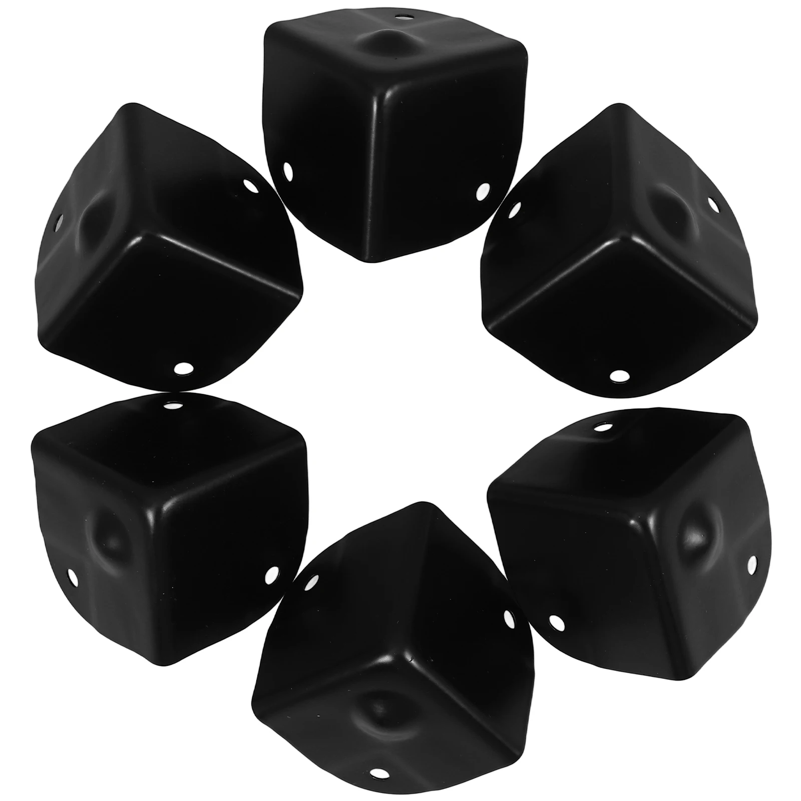 

6Pcs Durable Metal Box Corner Protectors Electroplated Edge Guards For Luggage And Speaker Safety Protection