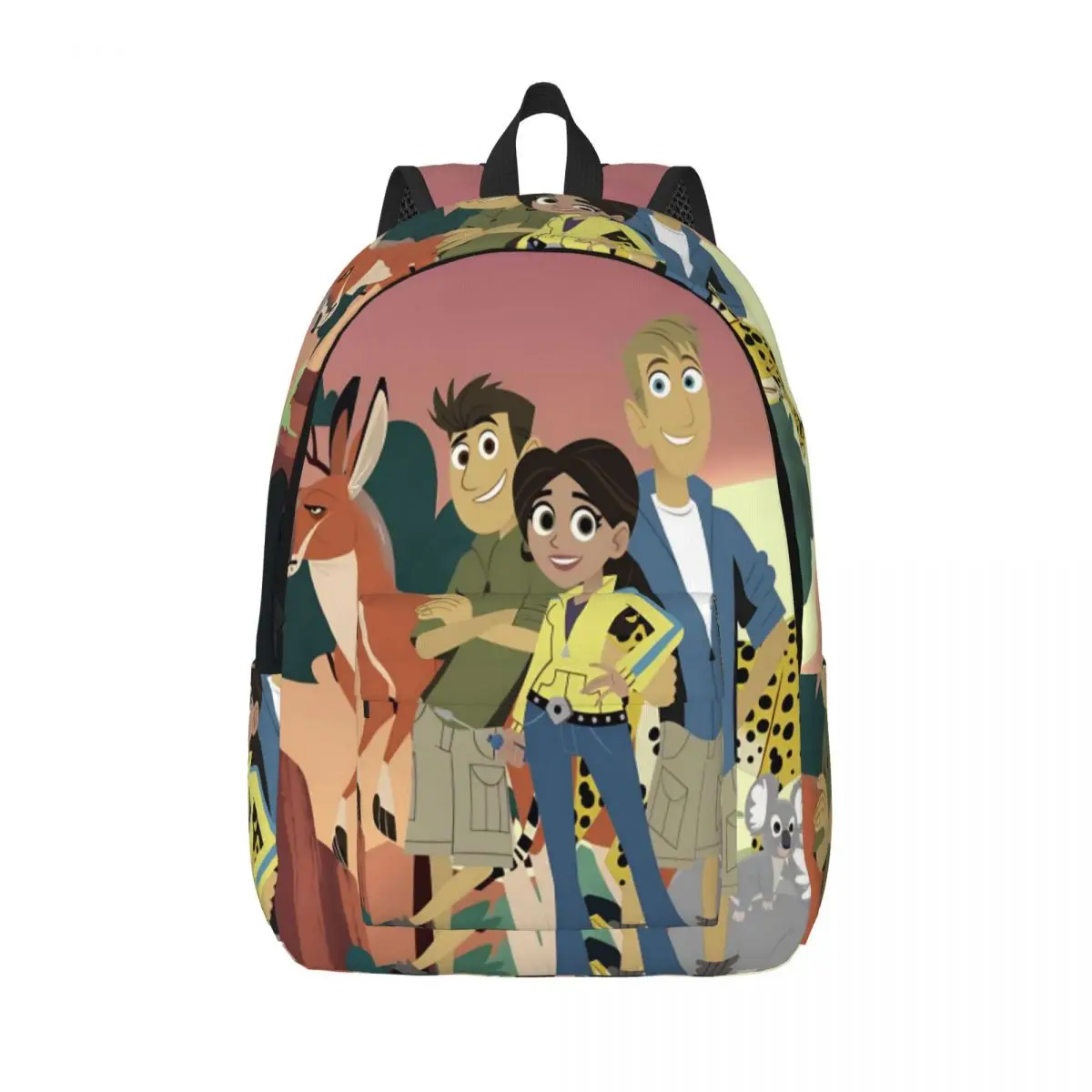 حقيبة ظهر Wild Kratts لطلاب المدارس الابتدائية لرياض الأطفال حقيبة كتب كرتونية كندية للأولاد والبنات والأطفال حقيبة نهارية للمشي لمسافات طويلة