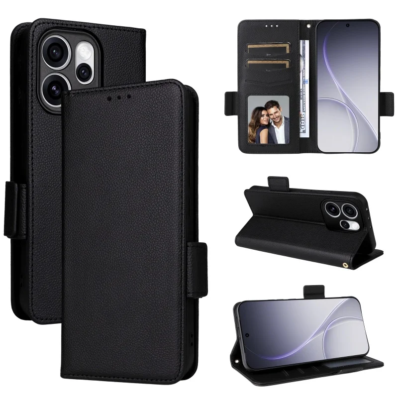 Pertain to Reno 15 Pro 5G الفاخرة فليب محفظة من جلد PU الحبل حامل حافظة لهاتف OPPO Reno15 Pro 5G