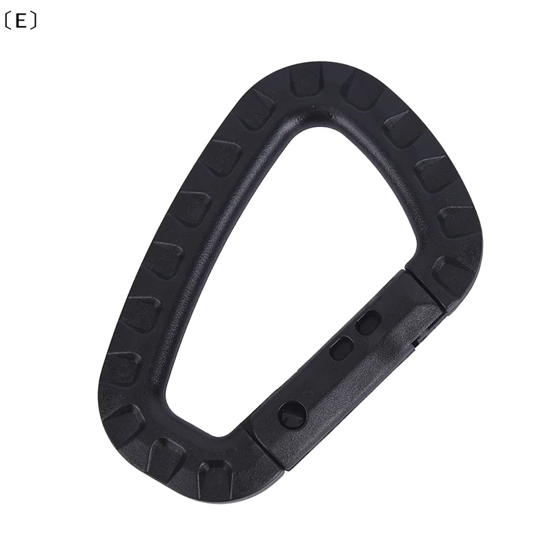 

〔E〕5pcs Mountaineering Buckle Snap Clip Plastic Hook Climbing Carabiner D Shape〔Winter5〕