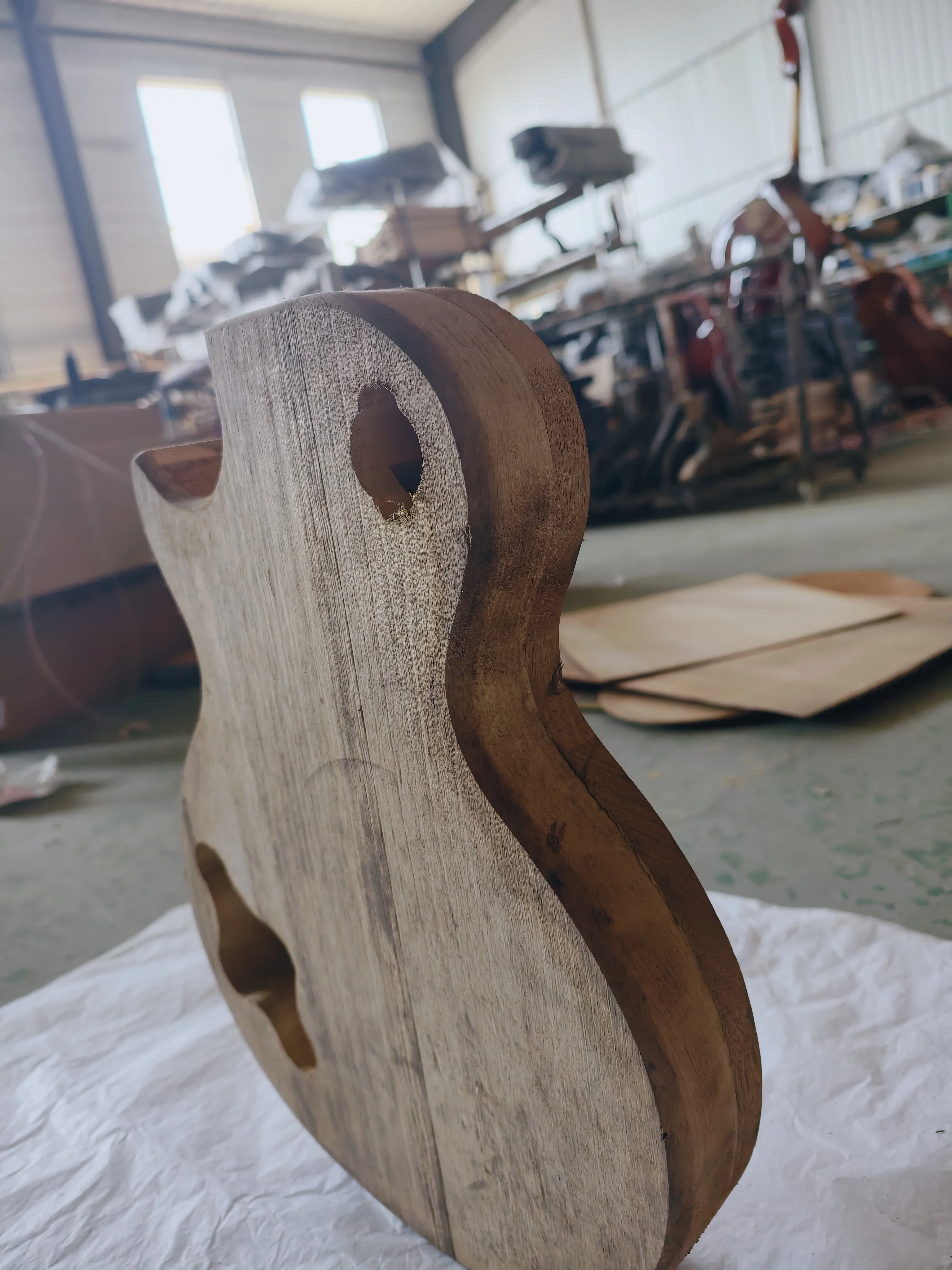 DIY Unfinished Electric Guitar Body Minor Flaws Factory Production Blank for Custom Guitar Building
