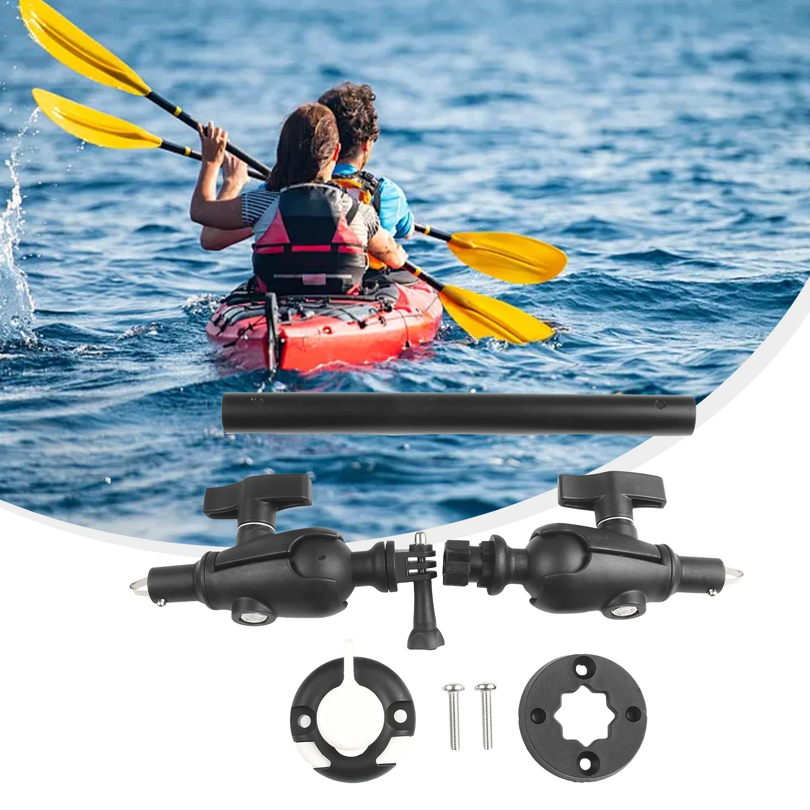 Kayak Camera Mounting Base Kayaking Canoe Camera Mount Base Safety Camera Holders Marine Boat Camera Bracket Mount Kit