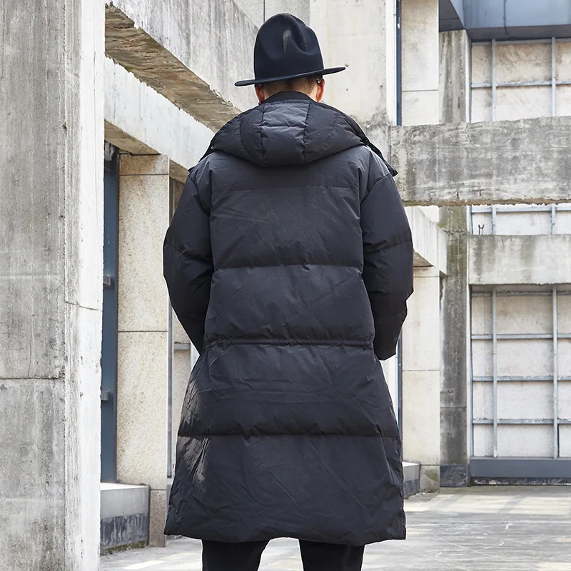 Men's Cotton Coat Winter New Thickened Simple Everything Matching Medium - Length Fashion Coat