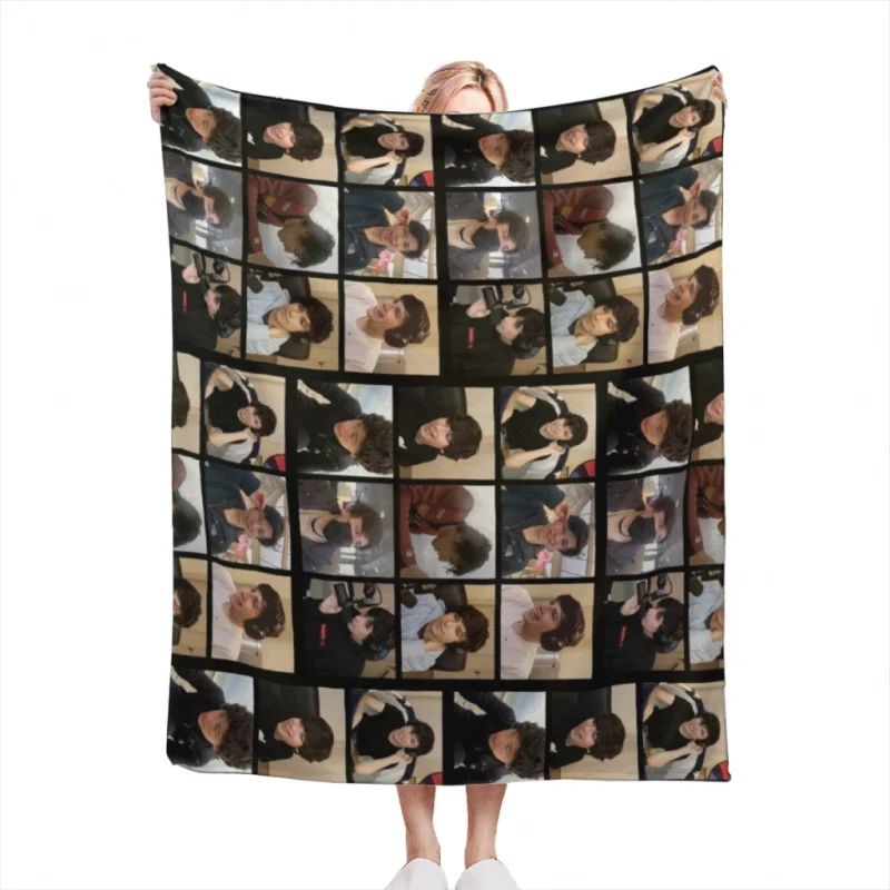 GeorgeNotFound Throw Blanket Soft Velvet Blanket Camping Bedding Blanket Cold Cinema or Travel