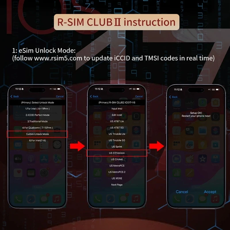 R-SIM CLUB 2 Unlock Card For IOS17 System iPhone 15 12 13 14