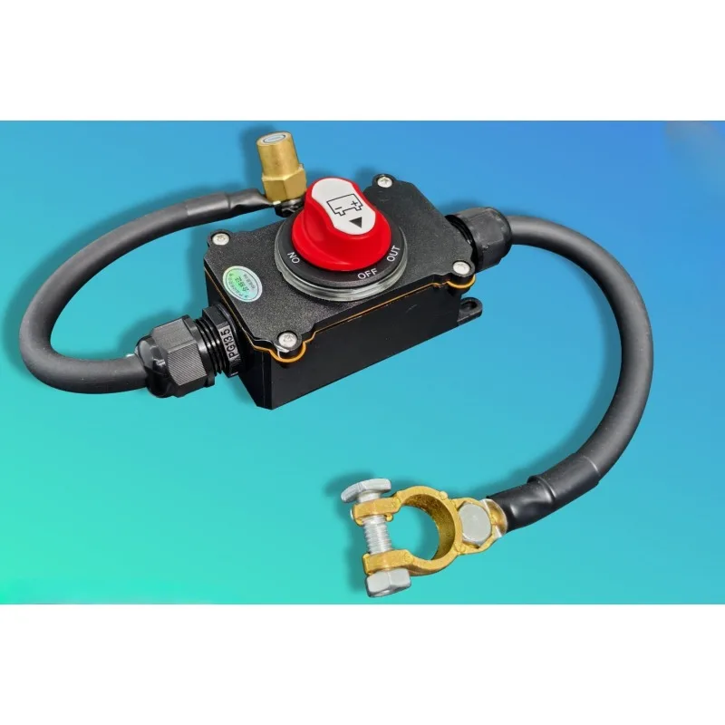 The latest 12V24 trolley battery waterproof power-off switch construction car battery truck master switch hand screw gate knife