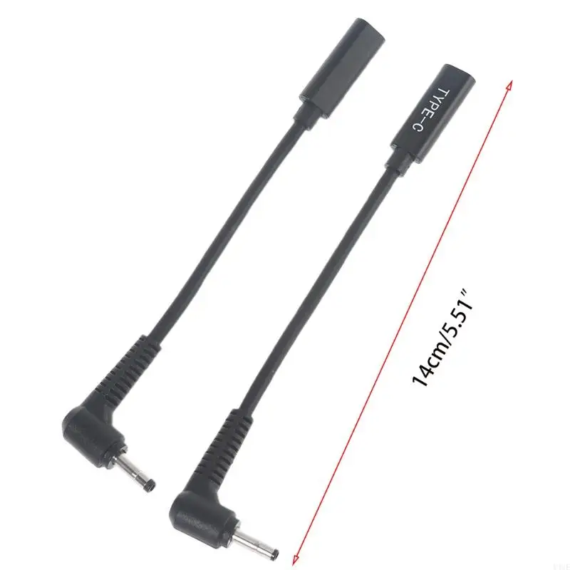 Y4Ue Black Typ C Weiblich für 4.0x1.7mm 20 V für Laptop -Ladekabel