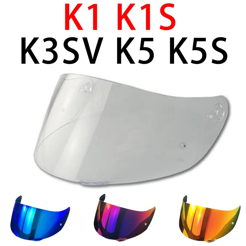 Visière de casque K5 pour AGV K3SV K1 K5 K5S, protection solaire haute résistance, pare-brise, lentille coupe Uv, accessoires Casco Moto