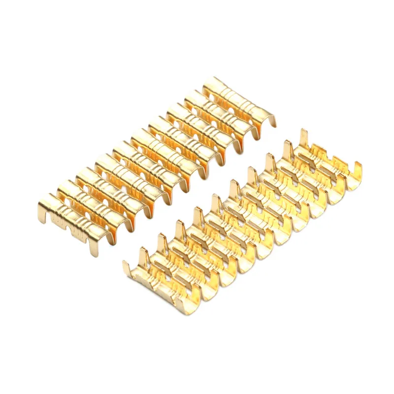 20/50/100Pcs Docking connector line pressing button quick connect U-type terminal wiring 0.5 to1.5 square wire connectors