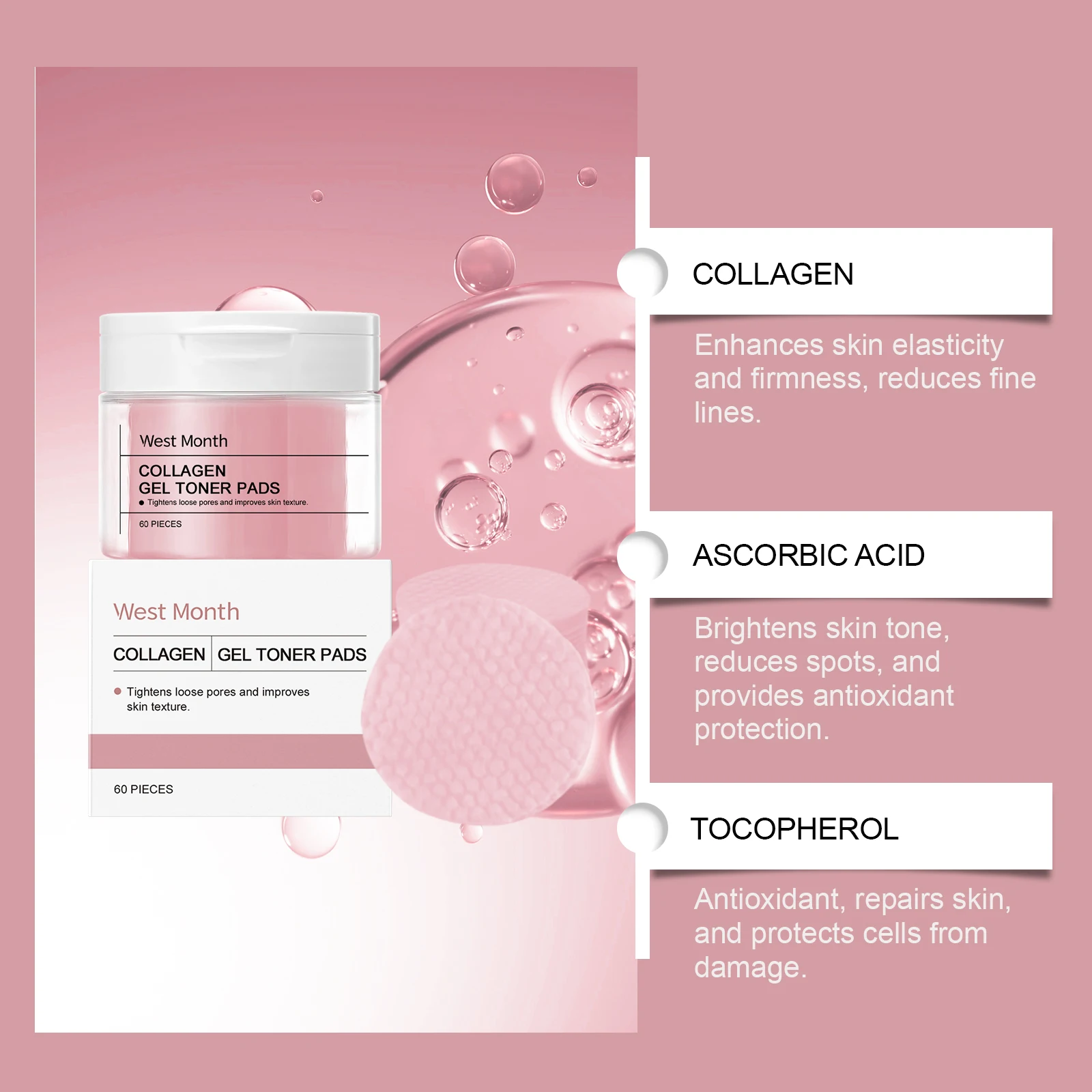 Kollagen-Hyaluronsäure-Wattepa – Skincare Glad2Glow Bewertung und Preis