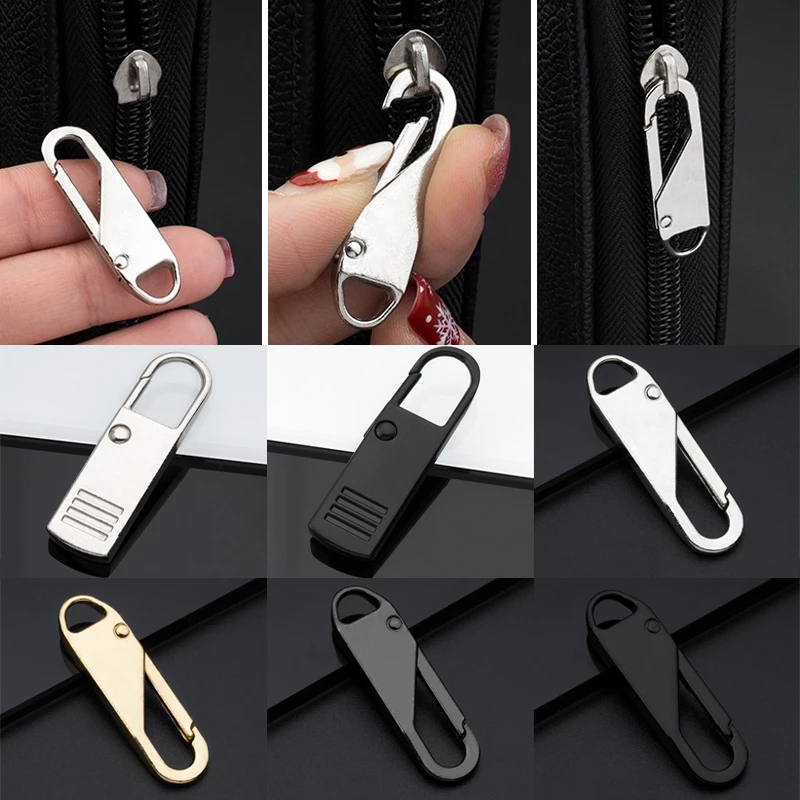 Removable Pull Tab Zipper Head Accessories Repair Bag Jacket Down Jacket Universal Zipper Head