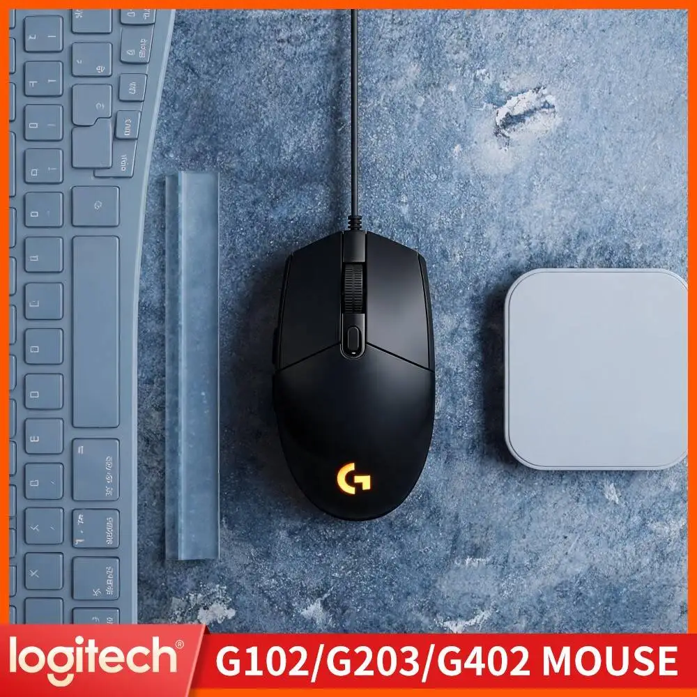 Logitech G203 Prodigy RGB Wired Gaming Mouse Precise Optical Tracking Six Custom Buttons Easy Plug Play For Mac Windows Laptops