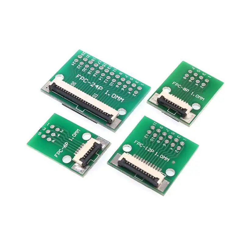 1 Stück FPC/FFC Flexibles Kabeladapterboard, doppelseitig, 0,5/1,0 mm auf 2,54 mm, gerader Stecker, Verlängerungssteckdose 6P-30P – Detail 3