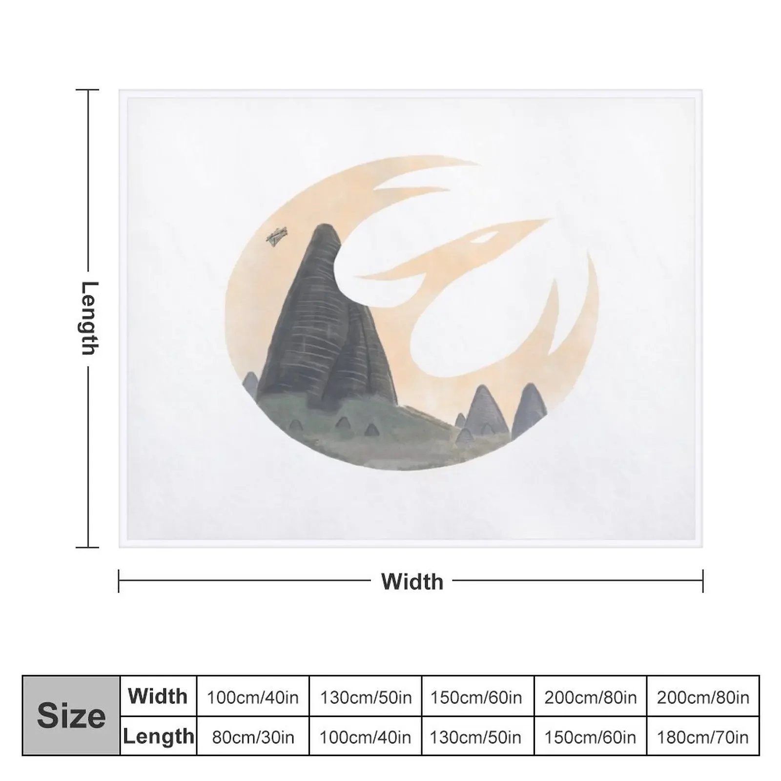 lothal phoenix @tanomeiloorun Throw Blanket decorative Weighted Soft Blankets