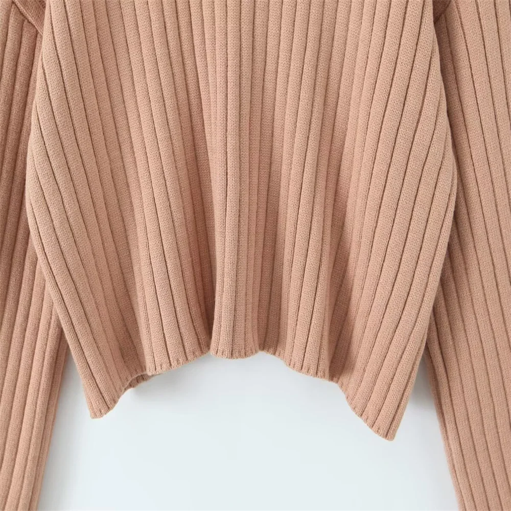 가을 신상 여성 의류 아메리칸 레트로 하이넥 루즈핏 스웨터와 사이드 슬릿 힙허깅 스커트