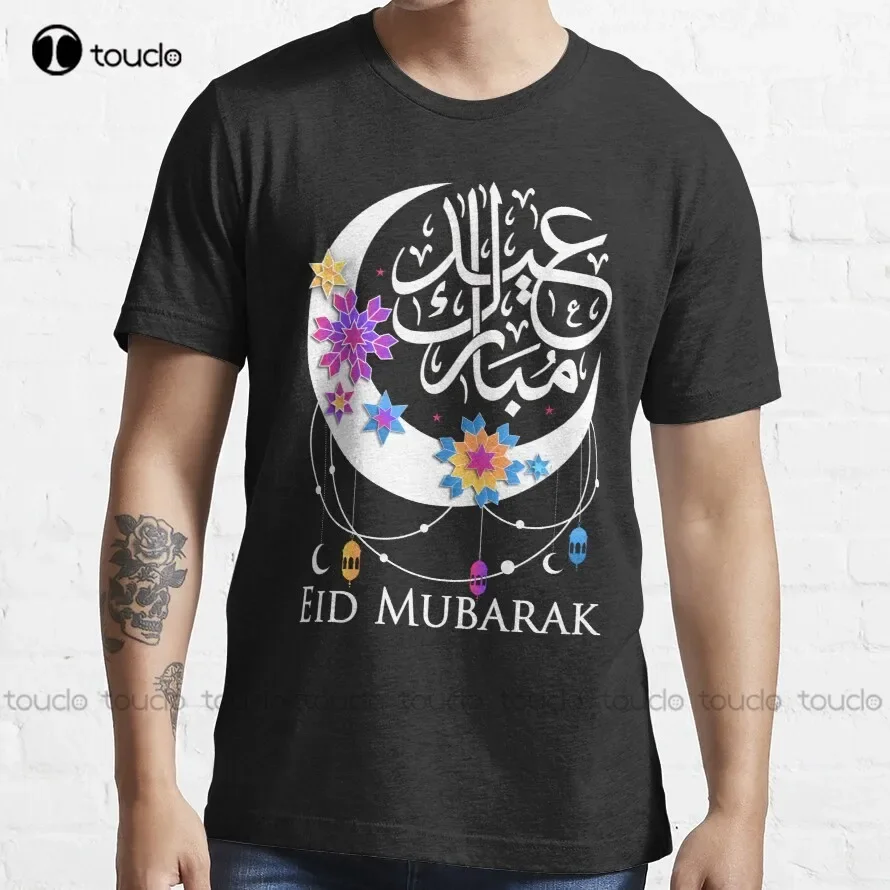 Eid Alfitr Mubarak Kareem, Happy Ramadan Karim 2022 T-Shirt Oversized Shirts For Women Breathable Cotton Retro Gd Hip Hop New