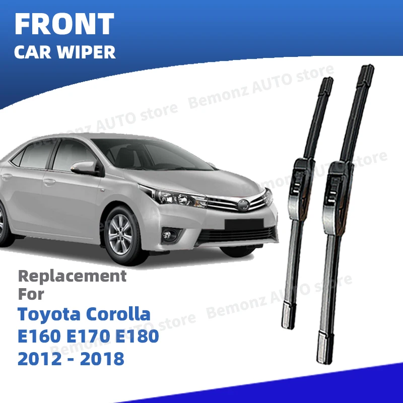 

LHD Front Windshield Wiper Blade For Toyota Corolla E160 E170 E180 2012-2018 Hybrid Windscreen Accessories 2014 2015 2016 2017