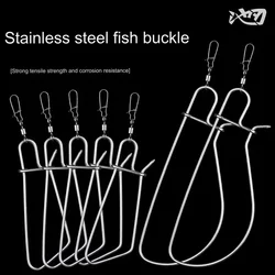 LINNHUE Fishing Tackle Accessories Fishing Lock Buckle Stainless Steel Live Fish Stringer