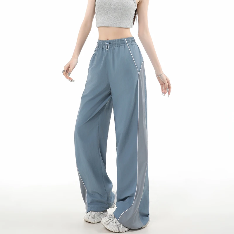 

Baggy Pants for Women Joggers Aesthetic Clothing Straight Tube Korean Reviews Many Pants Y2k Water Proof Quickly Do Windproof