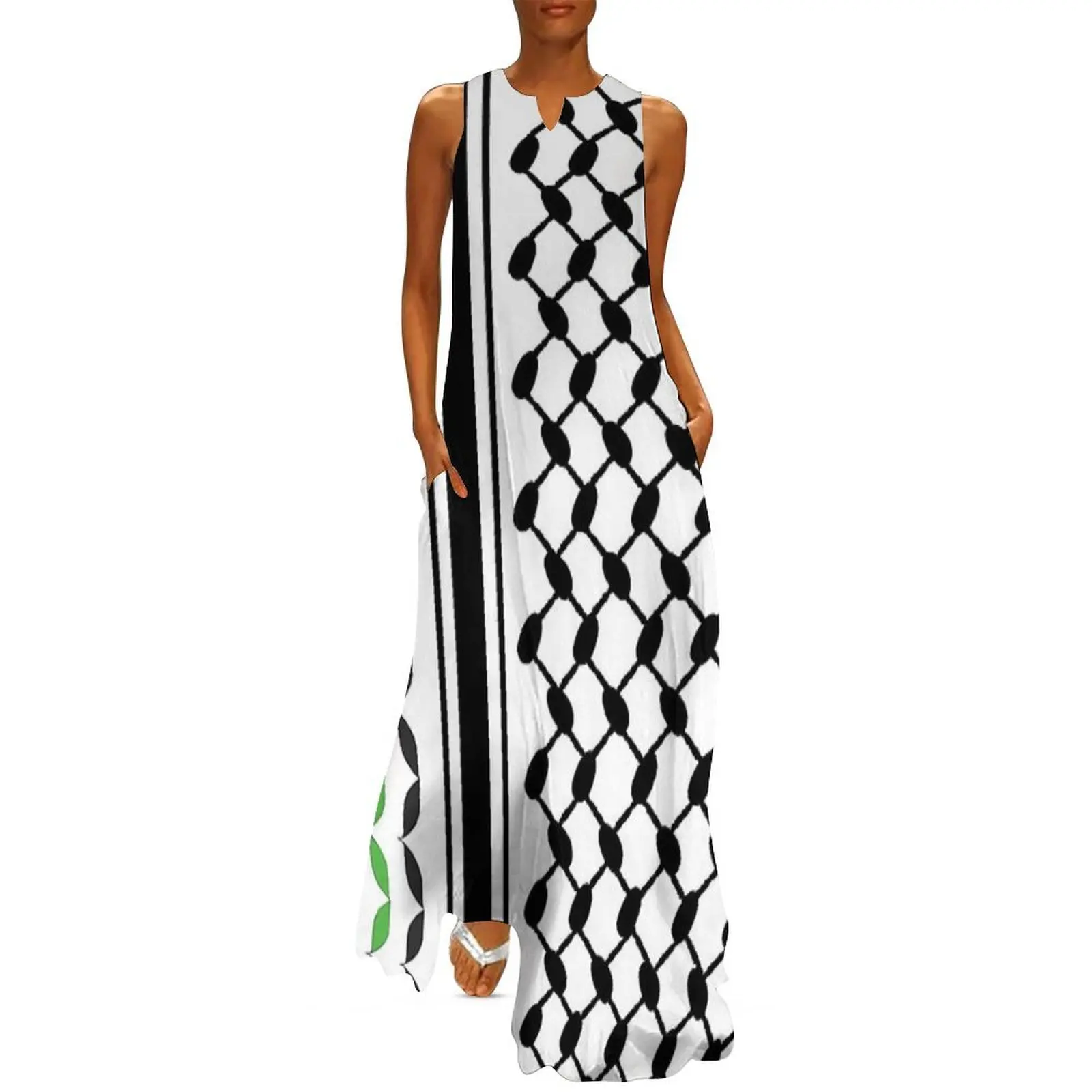 

Keffiyeh in Black and Colors Long Dress elegant dresses for women chic and elegant woman dress women's summer clothing 2025