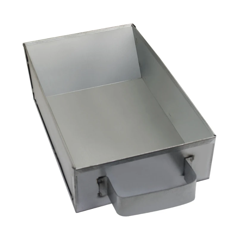 Ash Pan Drawer for Backyard Fire Pit Masonry Fireplace Wood‑burning Stove Cinder Waste Collector Galvanized Iron Ash Drawer Box